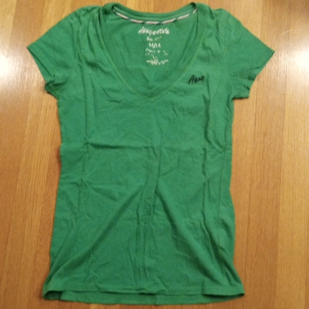 Green Y2K Juniors Aeropostale Top Medium